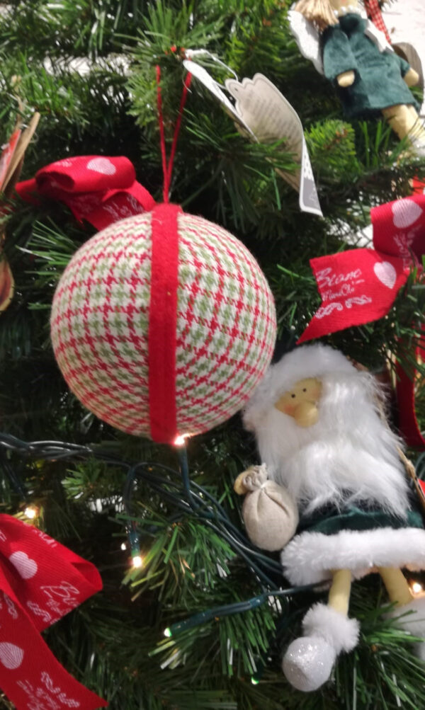 Blanc Mariclo - Bola de tela para colgar - TARTAN
