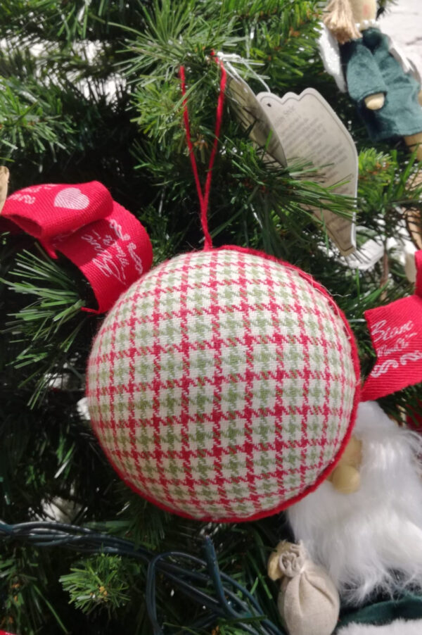 Blanc Mariclo - Bola de tela para colgar - TARTAN