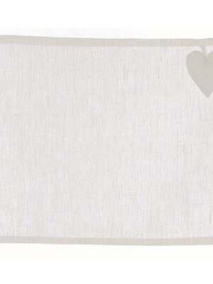 Blanc Mariclo - Individual de lino blanco - CUORE LINO