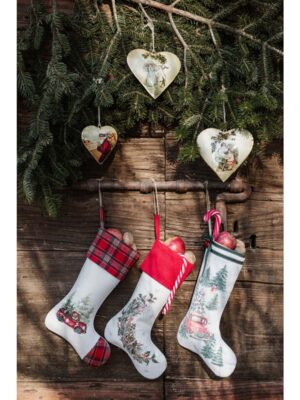 Colección de calcetines de navidad de la colección JINGLE BELLS - Blanc Mariclo - Blanc Barcelona Blanc Mariclo - Calcetín de navidad con coche - JINGLE BELLS