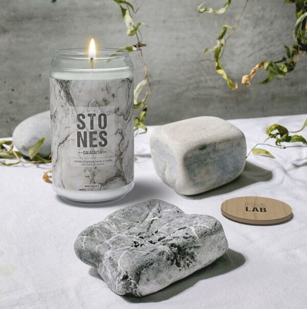 Tapa de madera natural para velas