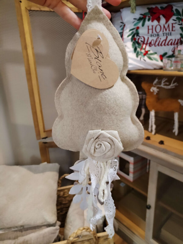 Blanc Mariclo - Adorno árbol shabby