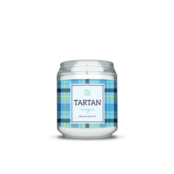 Vela perfumada de 190 gr con la fragancia Energia de la coleccion Tartan de Fralab en Blanc Barcelona Fralab - Vela artesanal perfumada - ENERGIA