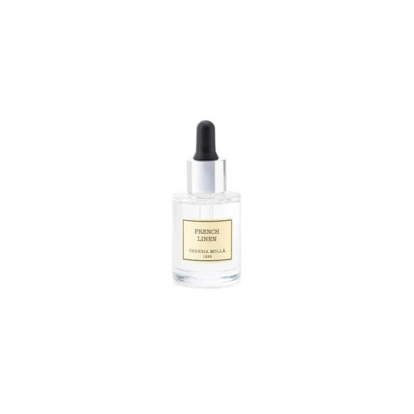 aceite esencial de 30ml fragancia french linen de cereria molla en blanc barcelona Cereria Mollá - Aceite esencial hidrosoluble - FRENCH LINEN