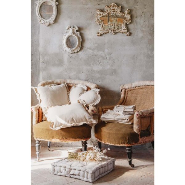 Blanc Mariclo - Individual con volante beige - INFINITY
