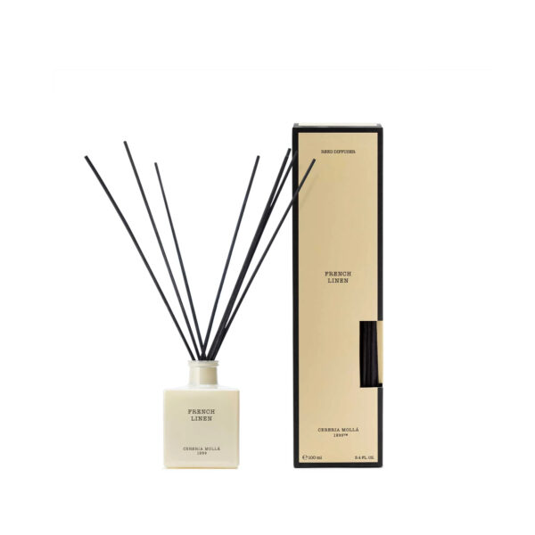 mikado perfumado con french linen de cereria molla en blanc barcelona-1 Cerería Mollá - Mikado perfumado 100ml - FRENCH LINEN