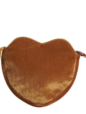 Mathilde M - Pochette con forma corazón - mostaza