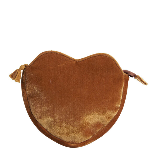 Mathilde M - Pochette con forma corazón - mostaza