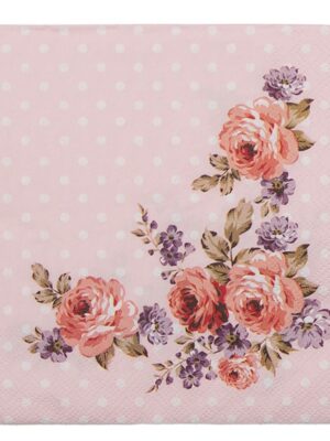 Clayre&Eef - Servilletas de papel - VIOLET