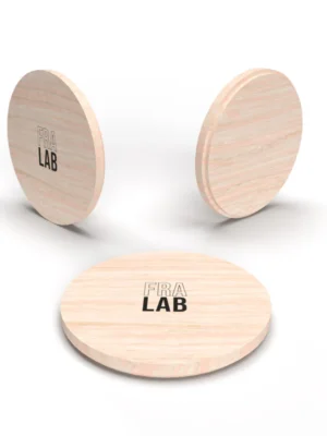 Tapa de madera natural para velas