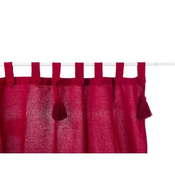 Blanc Mariclo - Cortina de algodón rojo - INFINITY