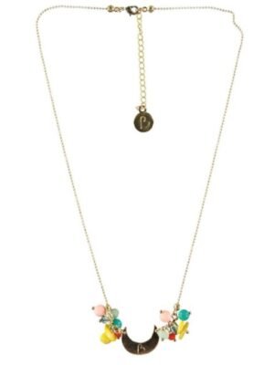 Beave - Collar corto con piedras multicolor - IBIZA