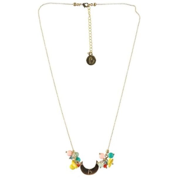 Beave - Collar corto con piedras multicolor - IBIZA
