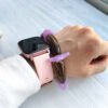 Beave - Pulsera tubular piezas lilas