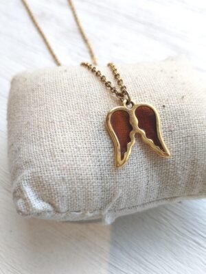 Beave - Collar corto con cadeneta y alas - ANGEL