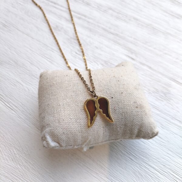 Beave - Collar corto con cadeneta y alas - ANGEL