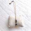 Beave - Collar corto con cadeneta y piedra gris - END GREY