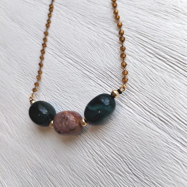 Beave - Collar con tris de piedras - CHROMITE