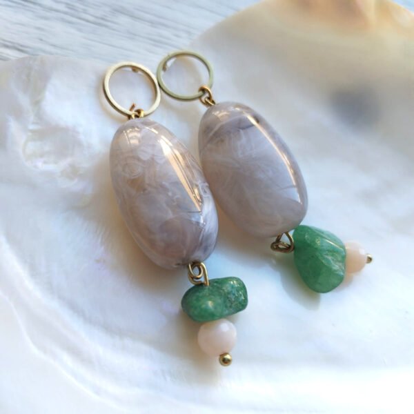 Beave - Pendientes con piedras - BRONNOYSUD