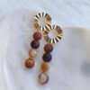 Beave - Pendientes con bolitas marrones - STYLE