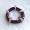 Beave - Pulsera tubular piezas lilas