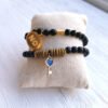 Beave - Pulseras con bolitas negras