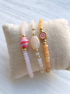 Beave - Pulseras de bolitas pequeñas