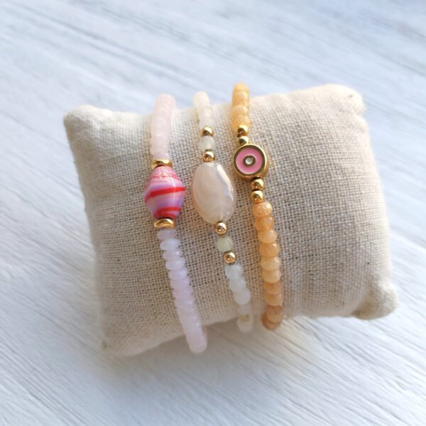 Beave - Pulseras de bolitas pequeñas