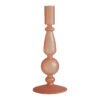 Mathilde M - Candelabro de vidrio rosa